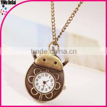 creative necklace watch wholesale insects pocket watch