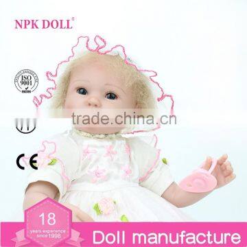 Girl Playing 16 inch silicon vinyl reborn baby dolls