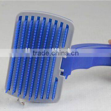 Petsy Self Cleaning Pet Brush Comb Dogs & Cats Pet Massage brush Automatic Plastic Brush
