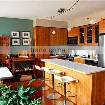 Rubber wood Plywod carcass Customized Kitchen Cabinet