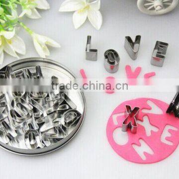 Custom Silicone Stainless Steel Alphabet Cookie Cutter photo-5