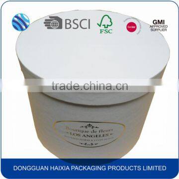 Parton color with lamination hat round flower packaging gift box custom design