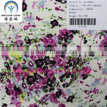 pure bamboo fiber printed fabric