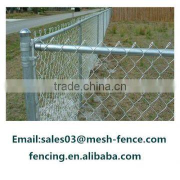 Alibaba Galvanized top rail barbed wire chain link fence                        
                                                                                Supplier's Choice