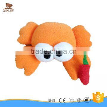 custom plush orange crab toy cheap mini soft stuffed crab toy