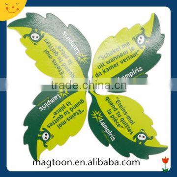 Wholesale custom fashion style leaves shape Fridge Magnets