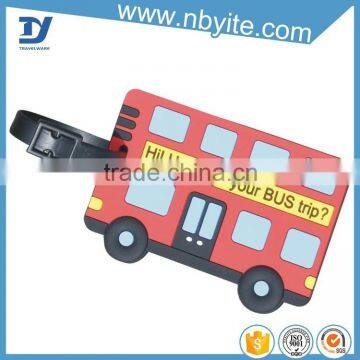 bag parts accessories pvc luggage tag with luggage logo