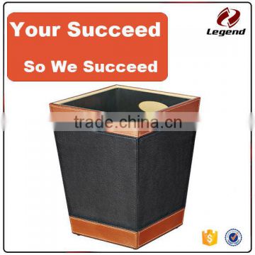 Leatherette Trash can and recycling indoor waste bin