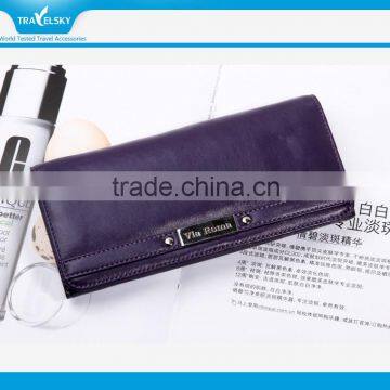 13589 RFID blocking leather women wallet