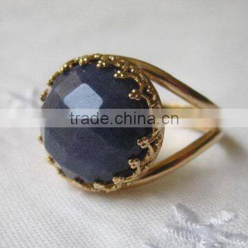 Top quality new products 925 silver pop fashion jewelry ring with gemstone