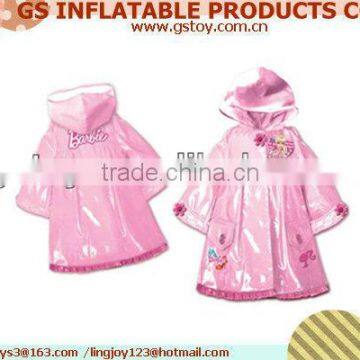 PVC rain jackets kids EN71 approved