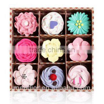 Mendior wholesale Christmas birthday gift flower lip balm set 9pcs/set/box support OEM