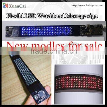 New! Programed LED watchband flexible digital display