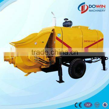 Mobile Diesel engine Trailer mounted Concrete Mixer Pump With Boom