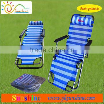 Folding recliner metal frame