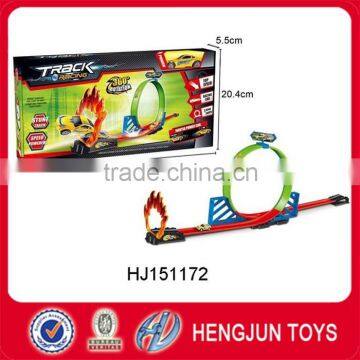 plastic toy car track slot car track pullback track car set