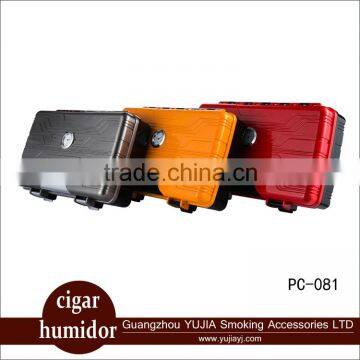 Guangzhou YuJia hard shell ABS travel humidor portable humidor holding 10 cigars