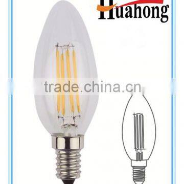 Hot !!! Electricity-saving 3.6W P45 Filament LED Bulb with CE ERP