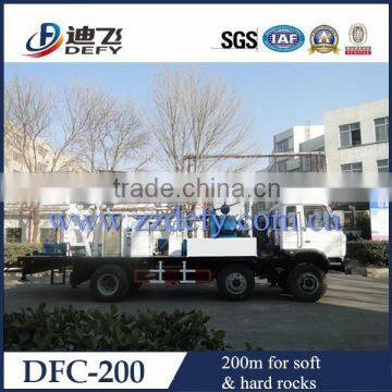 Borehole drilling machine DFC-200 Used truck mounted water well drilling rig