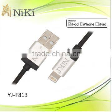 MFi authorized factory for apple fabric braided cable for iphone products