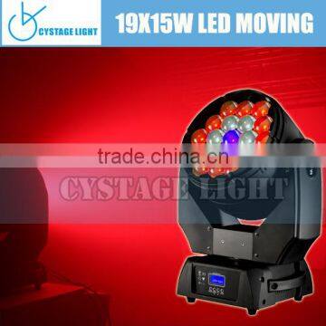 19X 15W RGBW QUAD LED ZOOM MOVING HEAD BRILLIANT STAGE