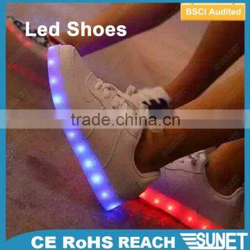 Wholesale new product colorful led flashing shoe light light up dance shoes for party