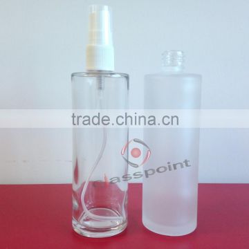 120ml clear/frosted glass bottle with sprayer for cosmetic series products