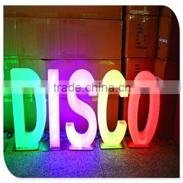 commercial led advertising letter signs, 16 colors changing letter light