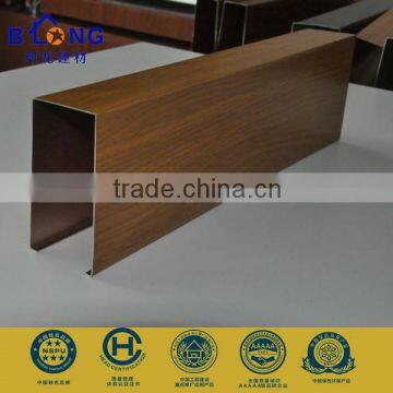 Simple Wood Grain Aluminum Ceiling Panel U aluminum Screen Ceiling Tiles