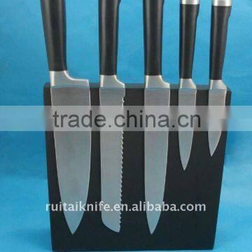 New Style 5pcs Kitchen Che Knife Set in Block With Magnetic