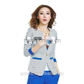 Brazil Suit Manufacturers Ladies Blue Stripe Suit