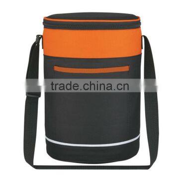 Non-Woven Round Kooler Bag-Orange