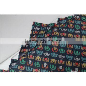 Shaoxing custom printing polyester spandex print scuba knit fabric