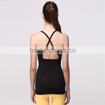 high impact hot sale womens gym vests, custom wholesale sexy jogger vest