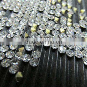 Hot sell glass chaton rhinestones pointback glass stone