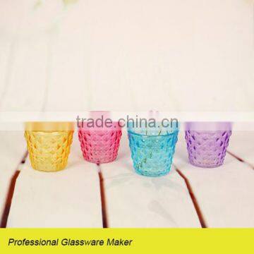 new design glass flower pot with different shape different types flower pots