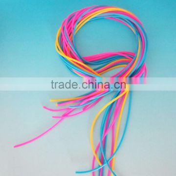 Wholesale food grade ealstic soft flexible colorful customized solid silicone rubber cord