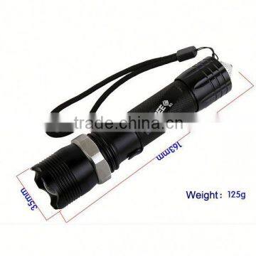 1174 New Multi Function Zoomable Police Torch With Window Breaking Hammer Rechargeable Emergency Flashlight photo-2