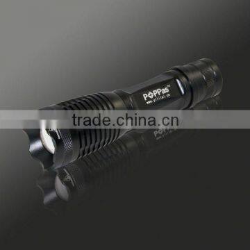 POPPAS S3 Super Bright Rechargeable Mini Zoom Led Tactical Torch Flashlight photo-5