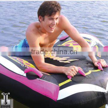 Inflatable swordfish towable snow skiing water raft