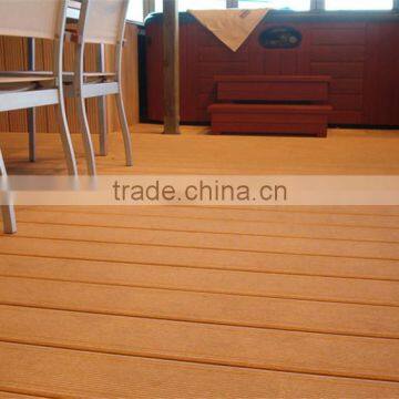 2015 new no-painting design wood plastic composite decking