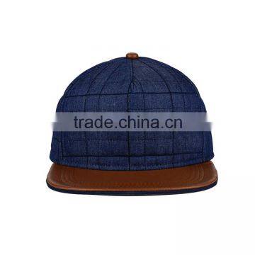 China Supplier High Quality Strap Back Cheap Short Brim Snapback Hat photo-2
