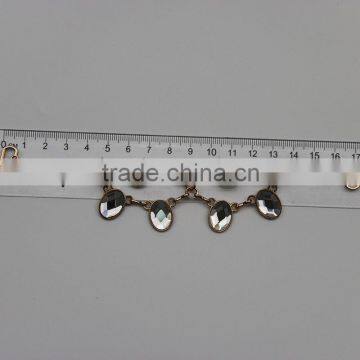 Metal Buckle Garment Accessories Strass Chain Link Chain photo-4