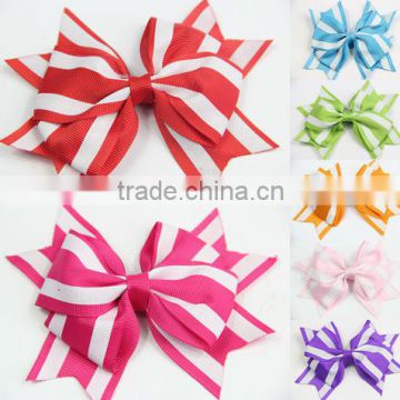 Girls Strip hair bow clip Fashion clips CN006