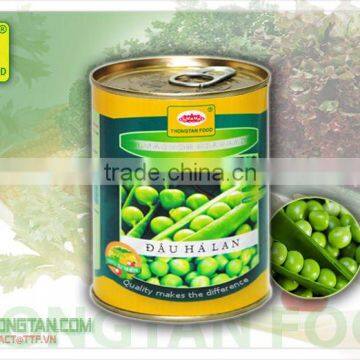 Top quality canned green peas