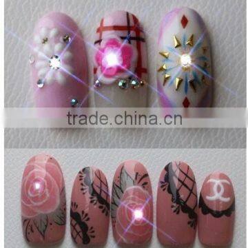 2015 LED Shining light chip nail art Scintillation NFC nail sticker