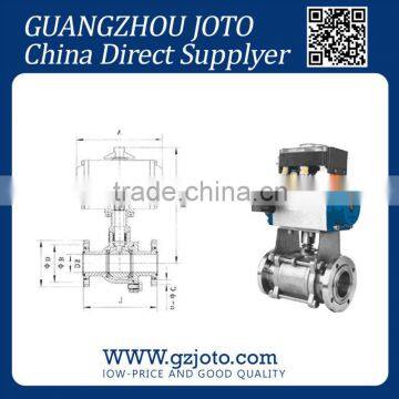 Chinese direct factory GUQ Pneumatic High Vacuum electric ball valve