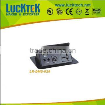 Multifuncion Media Tabletop Hidden Power Socket With XRL