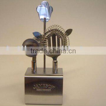 stainless steel 4pc bar set