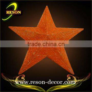 Metal star wall hanging christmas light